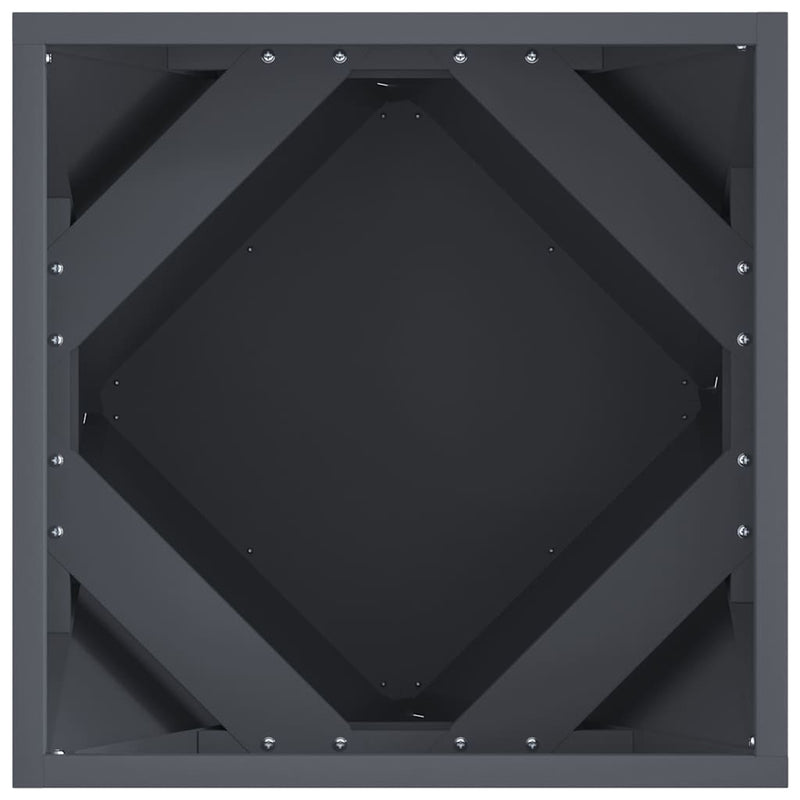 vidaXL Növénytartó 2 pcs Antracit 40 x 40 x 40 cm Acél