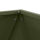 vidaXL Növénytartó Olajzöld 40 x 40 x 40 cm Acél