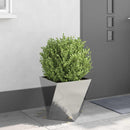 vidaXL Növénytartó 2 pcs Ezüst 40 x 40 x 40 cm Rozsdamentes acél