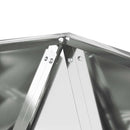 vidaXL Növénytartó 2 pcs Ezüst 40 x 40 x 40 cm Horganyzott acél