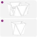 vidaXL Növénytartó 2 pcs Ezüst 40 x 40 x 40 cm Horganyzott acél