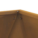 vidaXL Növénytartó Rozsdás 40 x 40 x 40 cm Időjárásálló acél