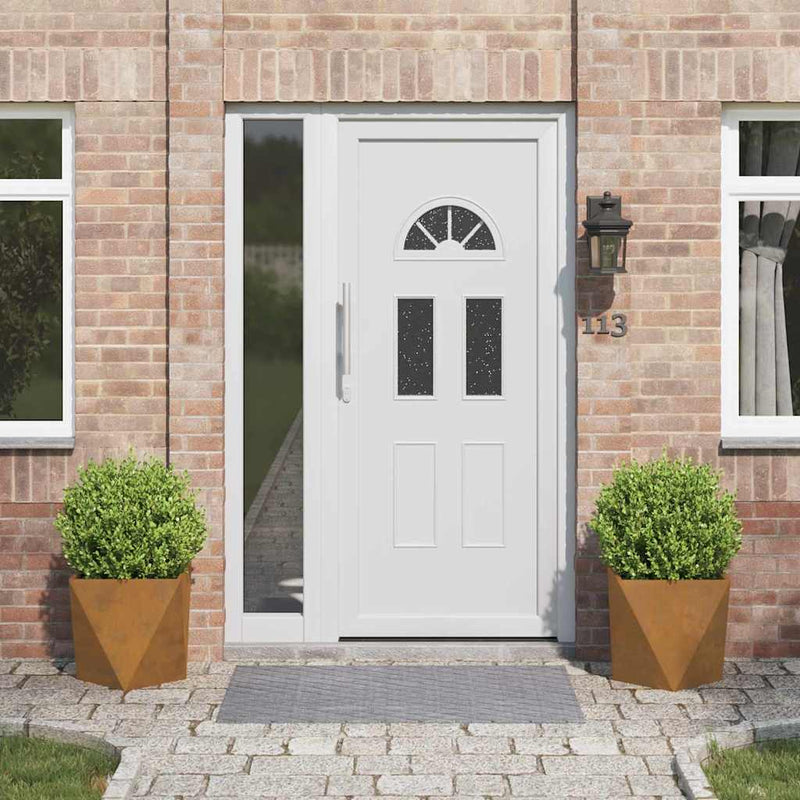 vidaXL Növénytartó 2 pcs Rozsdás 40 x 40 x 40 cm Időjárásálló acél