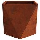 vidaXL Növénytartó 2 db Rozsdás 40 x 40 x 40 cm Időjárásálló acél