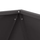 vidaXL Növénytartó 2 pcs Fekete 50 x 50 x 50 cm Acél