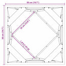 vidaXL Növénytartó Fehér 50 x 50 x 50 cm Acél