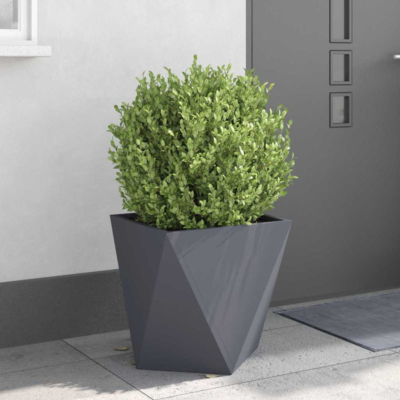 vidaXL Növénytartó 2 pcs Antracit 50 x 50 x 50 cm Acél