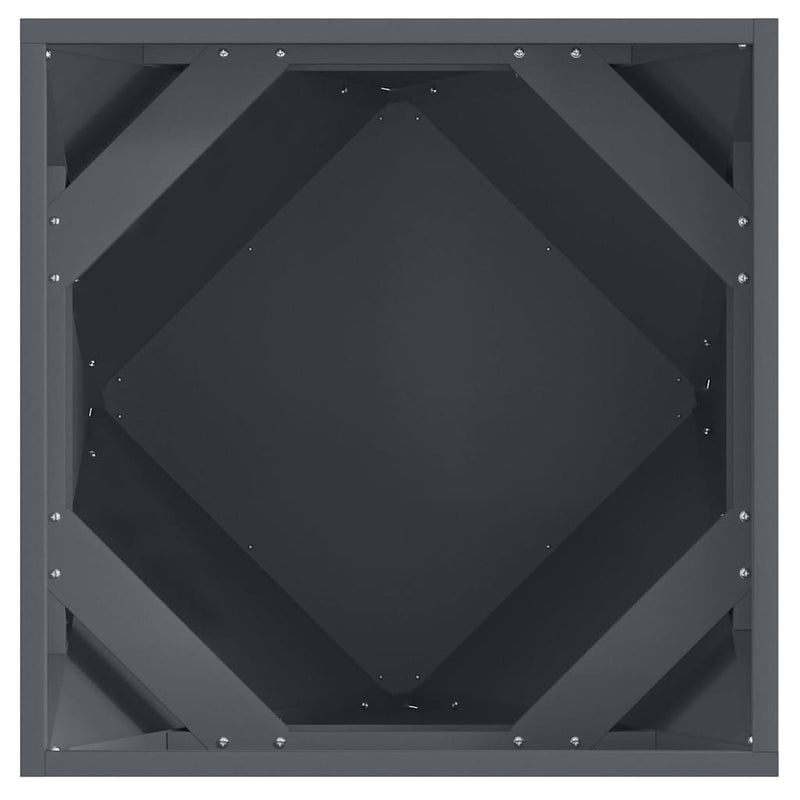 vidaXL Növénytartó 2 pcs Antracit 50 x 50 x 50 cm Acél