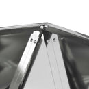 vidaXL Növénytartó Ezüst 50 x 50 x 50 cm Horganyzott acél