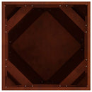 vidaXL Növénytartó 2 db Rozsdás 50 x 50 x 50 cm Időjárásálló acél