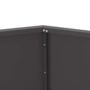 vidaXL Növénytartó 2 pcs Fekete 100 x 100 x 80 cm Acél