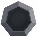 vidaXL Növénytartó 2 pcs Antracit 100 x 100 x 80 cm Acél