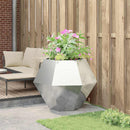 vidaXL Növénytartó Ezüst 100 x 100 x 80 cm Rozsdamentes acél