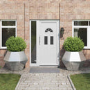 vidaXL Növénytartó 2 pcs Ezüst 100 x 100 x 80 cm Rozsdamentes acél