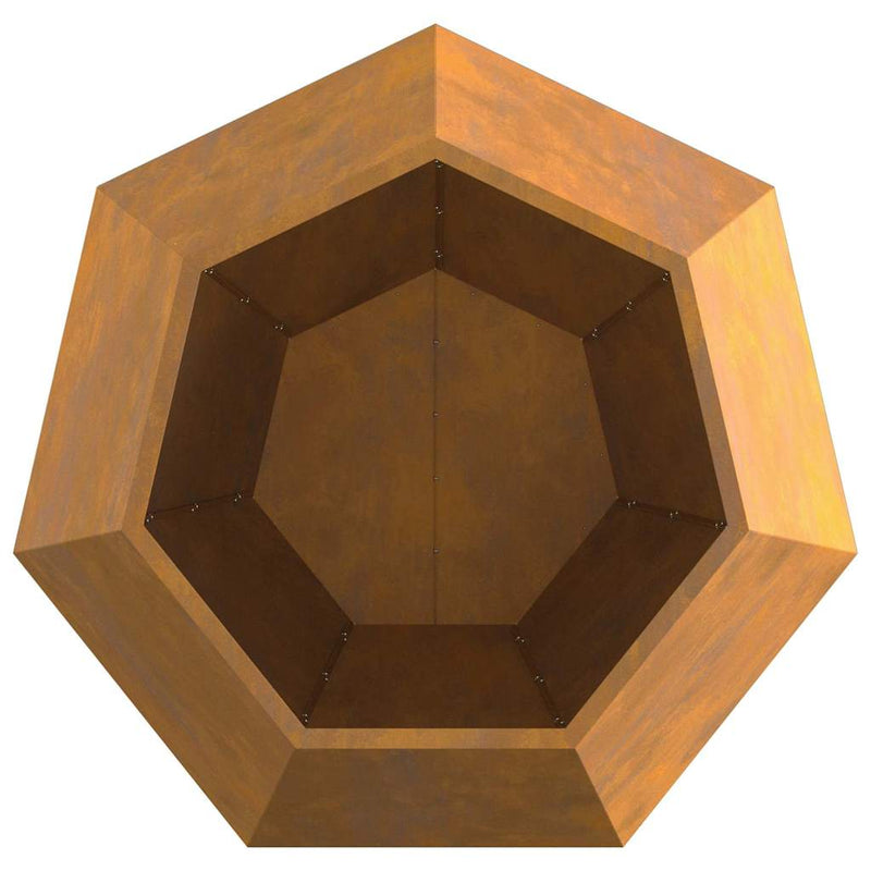 vidaXL Növénytartó Rozsdás 100 x 100 x 80 cm Időjárásálló acél