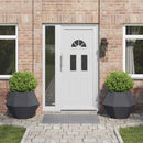 vidaXL Növénytartó 2 pcs Antracit 75 x 75 x 60 cm Acél