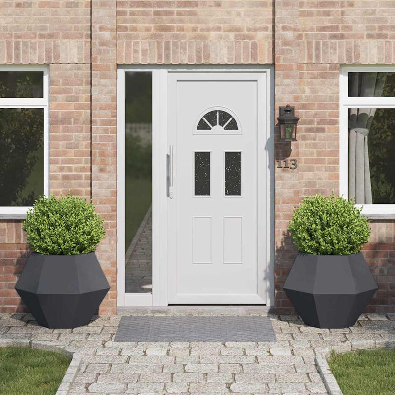 vidaXL Növénytartó 2 pcs Antracit 75 x 75 x 60 cm Acél