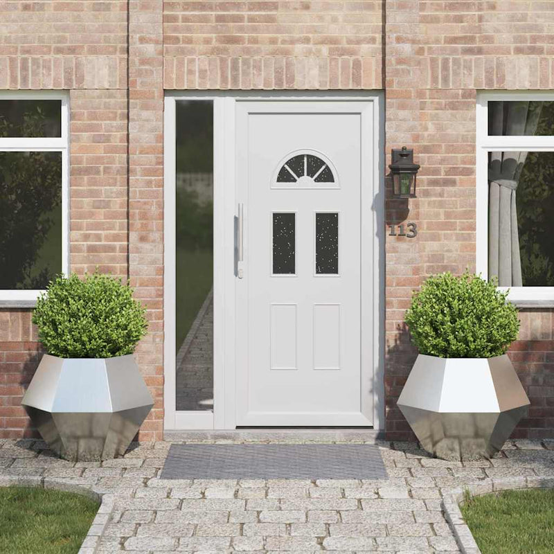 vidaXL Növénytartó 2 pcs Ezüst 75 x 75 x 60 cm Horganyzott acél