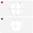 vidaXL Növénytartó 2 pcs Rozsdás 75 x 75 x 60 cm Időjárásálló acél