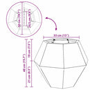 vidaXL Növénytartó Olajzöld 50 x 50 x 40 cm Acél