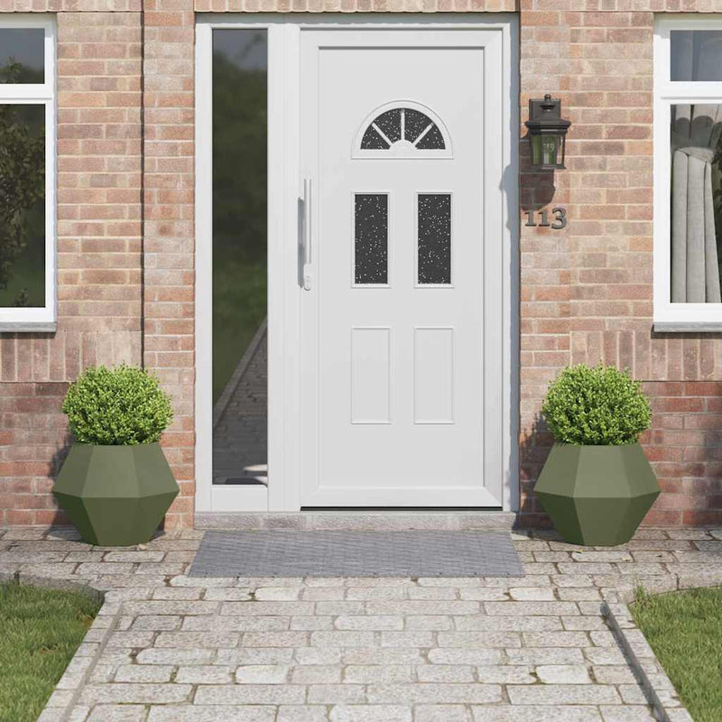 vidaXL Növénytartó 2 pcs Olajzöld 50 x 50 x 40 cm Acél