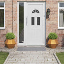 vidaXL Növénytartó 2 pcs Rozsdás 50 x 50 x 40 cm Időjárásálló acél