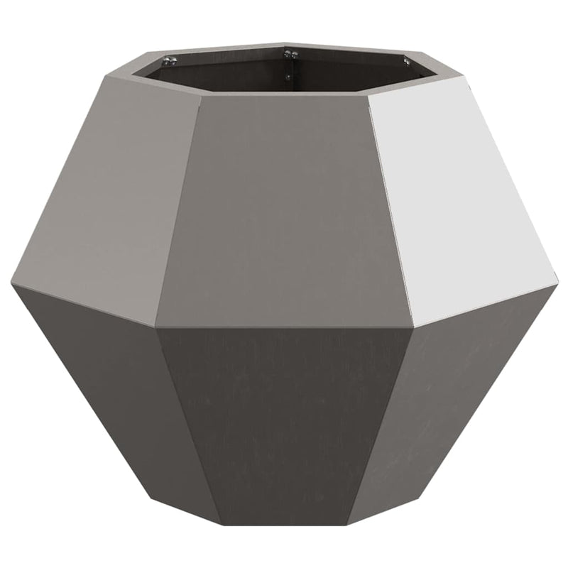 vidaXL Növénytartó 2 pcs Rozsdás 50 x 50 x 40 cm Időjárásálló acél