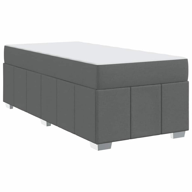 vidaXL Ágykeret matracmal Sötétszürke 80 x 200 cm szövet