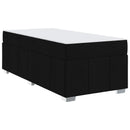 vidaXL Ágykeret matracmal Fekete 80 x 200 cm szövet
