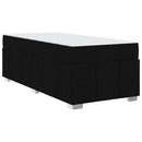 vidaXL Ágykeret matracmal Fekete 80 x 200 cm szövet