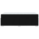 vidaXL Ágykeret matracmal Fekete 80 x 200 cm szövet