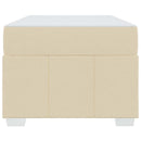 vidaXL Ágykeret matracmal Krém 80 x 200 cm szövet