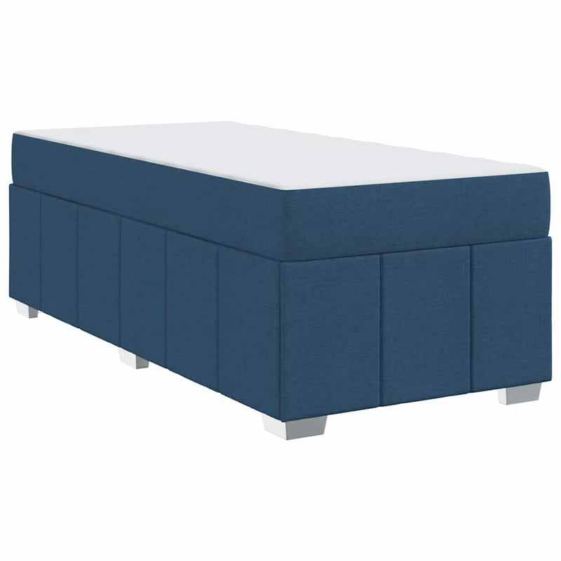 vidaXL Ágykeret matracmal Kék 80 x 200 cm szövet