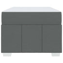 vidaXL Ágykeret matracmal Sötétszürke 90 x 200 cm szövet