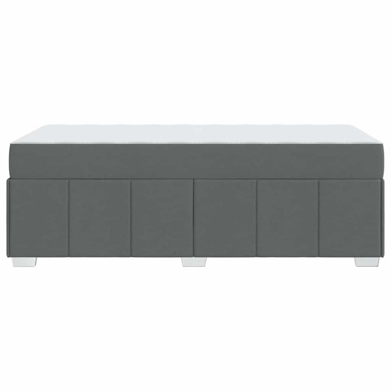 vidaXL Ágykeret matracmal Sötétszürke 90 x 200 cm szövet