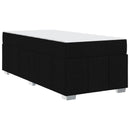 vidaXL Ágykeret matracmal Fekete 90 x 200 cm szövet