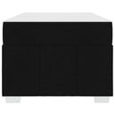 vidaXL Ágykeret matracmal Fekete 90 x 200 cm szövet