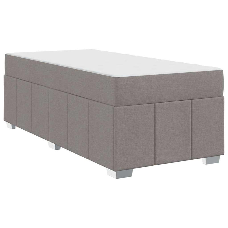 vidaXL Ágykeret matracmal Tópszínű 90 x 200 cm szövet