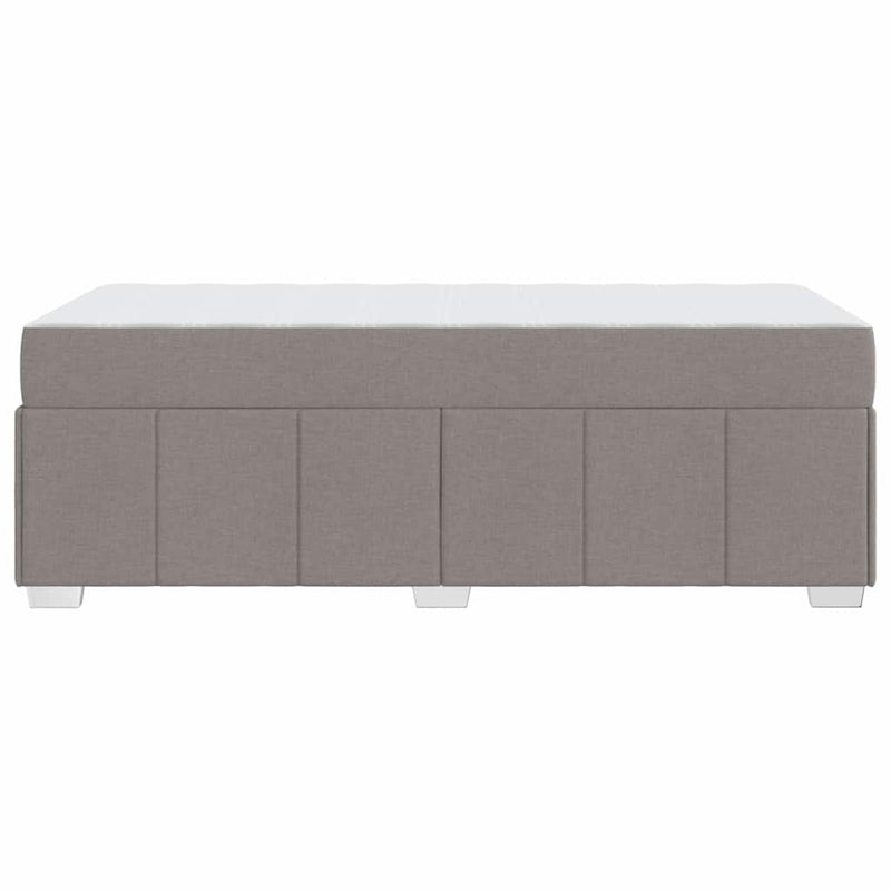 vidaXL Ágykeret matracmal Tópszínű 90 x 200 cm szövet