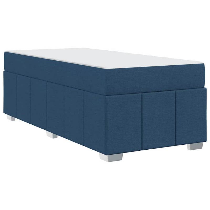 vidaXL Ágykeret matracmal Kék 90 x 200 cm szövet