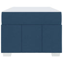 vidaXL Ágykeret matracmal Kék 90 x 200 cm szövet