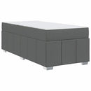 vidaXL Ágykeret matracmal Sötétszürke 100 x 200 cm szövet