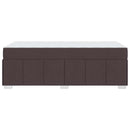 vidaXL Ágykeret matracmal Sötét Barna 100 x 200 cm szövet