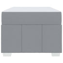 vidaXL Ágykeret matracmal Világosszürke 120 x 190 cm szövet