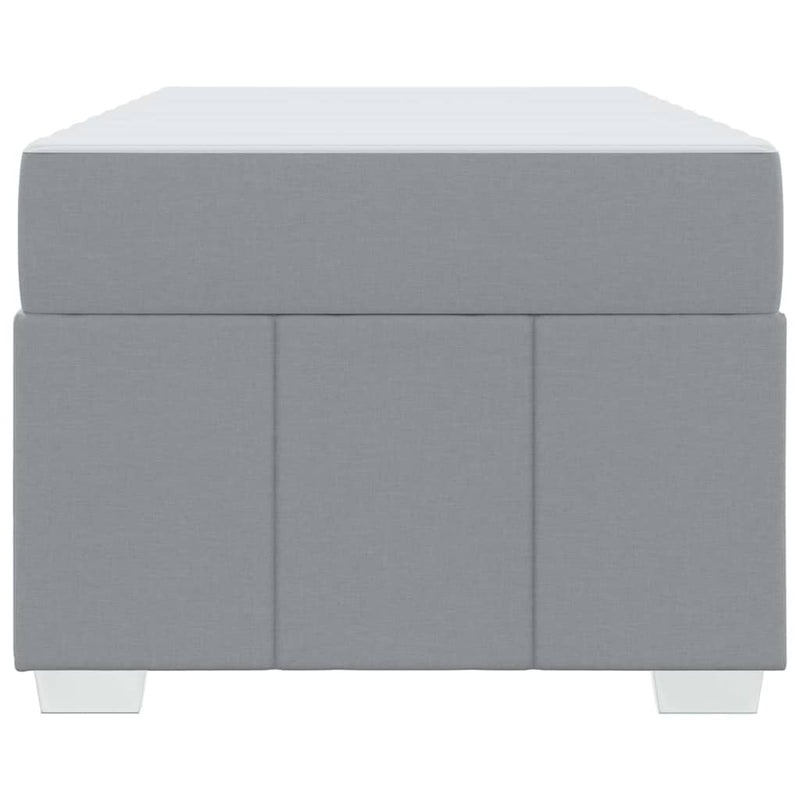 vidaXL Ágykeret matracmal Világosszürke 120 x 190 cm szövet