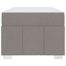 vidaXL Ágykeret matracmal Tópszínű 120 x 190 cm szövet