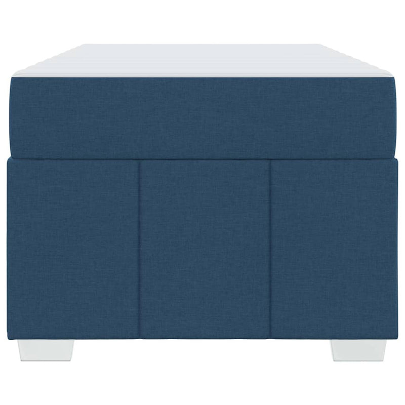 vidaXL Ágykeret matracmal Kék 120 x 190 cm szövet