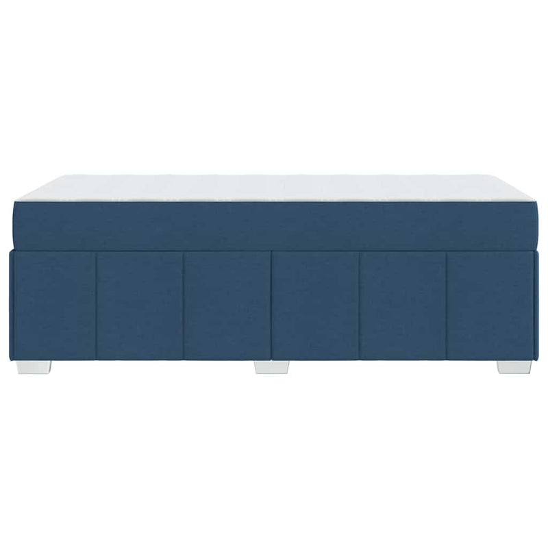 vidaXL Ágykeret matracmal Kék 120 x 190 cm szövet