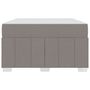 vidaXL Ágykeret matracmal Tópszínű 120 x 200 cm szövet