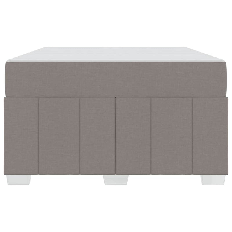 vidaXL Ágykeret matracmal Tópszínű 120 x 200 cm szövet